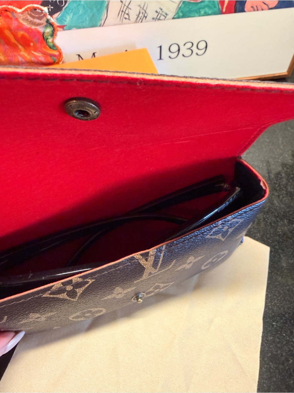 Inspired Monogram Glasses Case - Picture 6 of 6